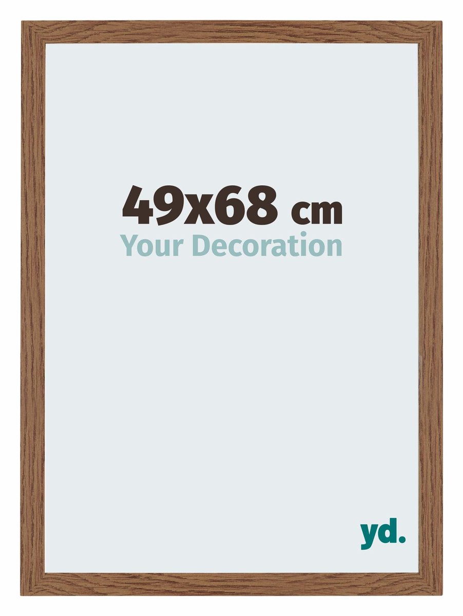 Your Decoration - Puzzellijst 49x68 cm - Eiken Rustiek - Puzzellijst 500-1000 stukjes - MDF Fotolijst - Mura