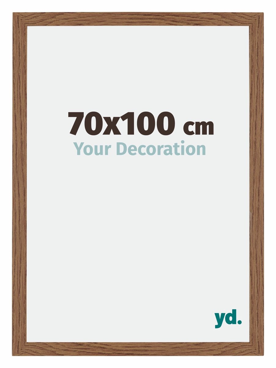 Your Decoration - Puzzellijst 70x100 cm - Eiken Rustiek - Puzzellijst 1500-2000 stukjes - MDF Fotolijst - Mura