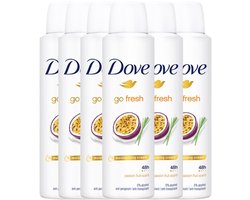 Dove Go Fresh Passion Fruit Scent – Anti-transpirant Deospray – 6 x 150 ml