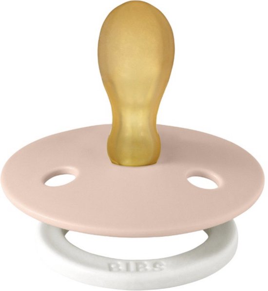 BIBS fopspenen symmetrisch - maat 2 (6-18 maanden) - glow in the dark blush, sage, cloud en vanilla symmetrical van BIBS — afbeelding 2