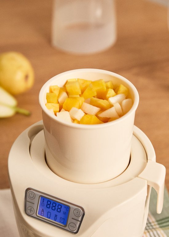 CREATE - Flessenwarmer en sterilisator met stoomkookfunctie - 1 fles - Gebroken wit - BABY BOTTLE WARMER van CREATE — afbeelding 5