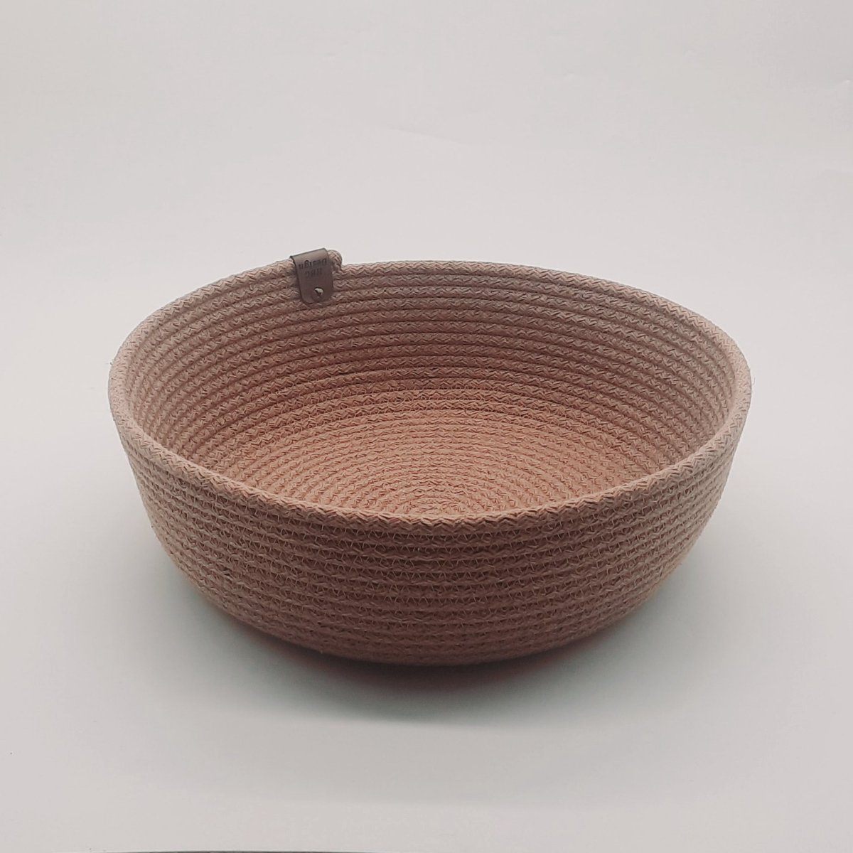 Hobbygaren – Handgemaakte Opbergmand Ø29 cm | Milky Coffee | Grote Katoenen Boho Mand / Woonmand | ca. 6L Inhoud