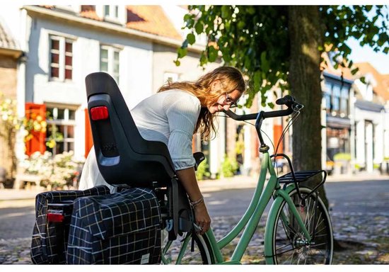 Steco Bagagedrager verlenger Tas-Mee - voor fietstassen - mat zwart