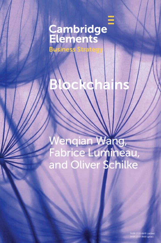 Elements in Business Strategy- Blockchains - cover