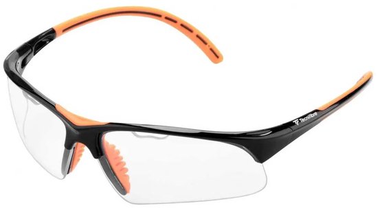Tecnifibre Squashbril - Sportbril - Senioren - Volwassenen - Zwart/Oranje