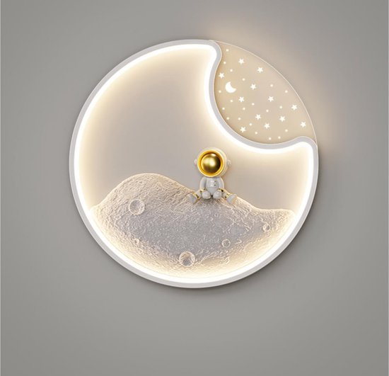 LED Plafondlamp Astronaut Maan voor Slaapkamer Kind — afbeelding 2