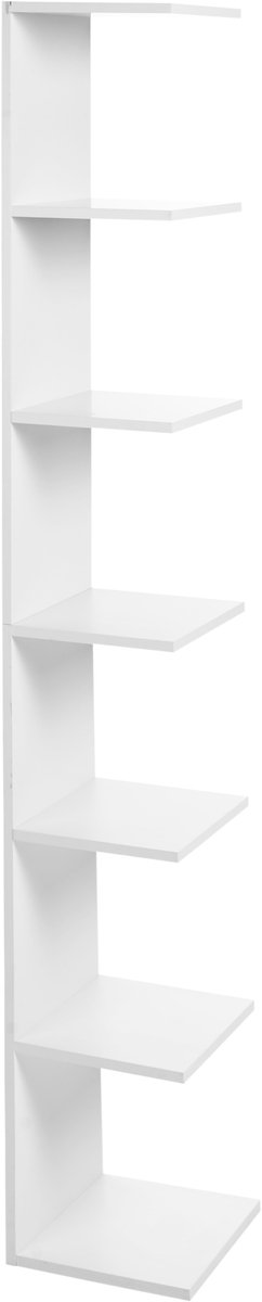 Beliani ESTON - Wandboekenkast - Wit - Vezelplaat