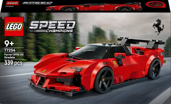 LEGO® Speed Champions Ferrari SF90 XX Stradale Sportauto - Autobouwset met 1 Minifiguur van een Coureur - Ferrari Merchandise - Bouwset voor Kinderen Vanaf 9 Jaar - Cadeautip - 77254