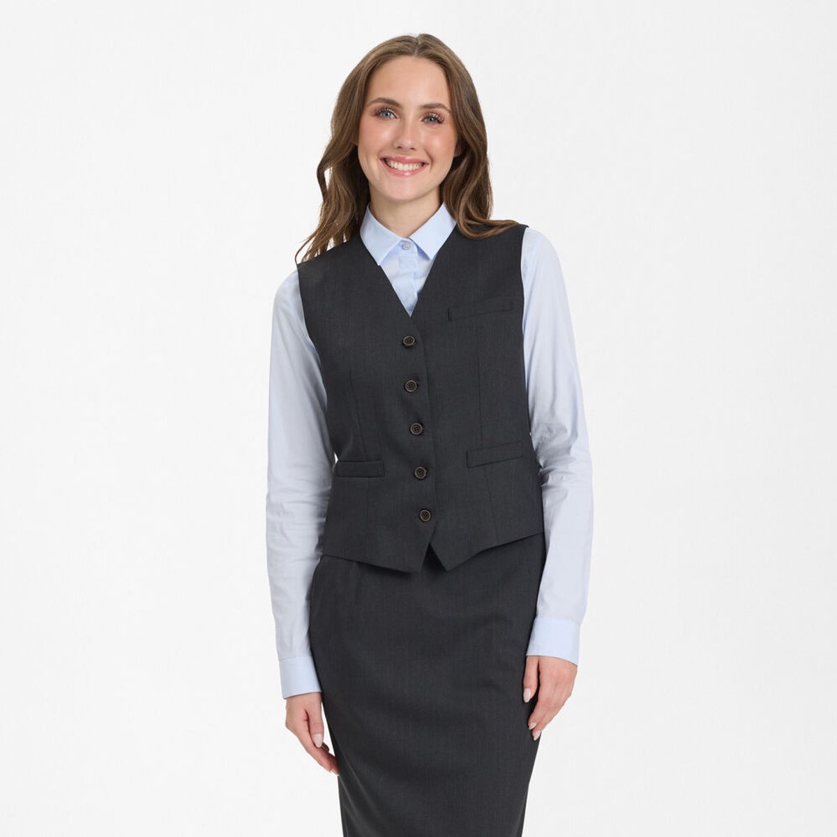 Sunwill dames gilet charcoal traveller | maat 36