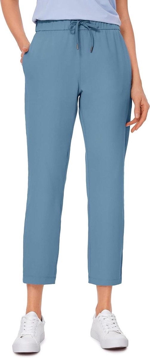 Cosensi Stretch broek voor dames met softshell materiaal en zakken Sportieve outdoor broek Comfortabele leisure broek 64cm Any