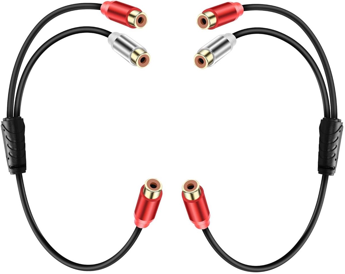 Cosensi - Y-stereo cinch-splitterkabel voor AUX-subwoofer en RCA-audio-adapterkabel