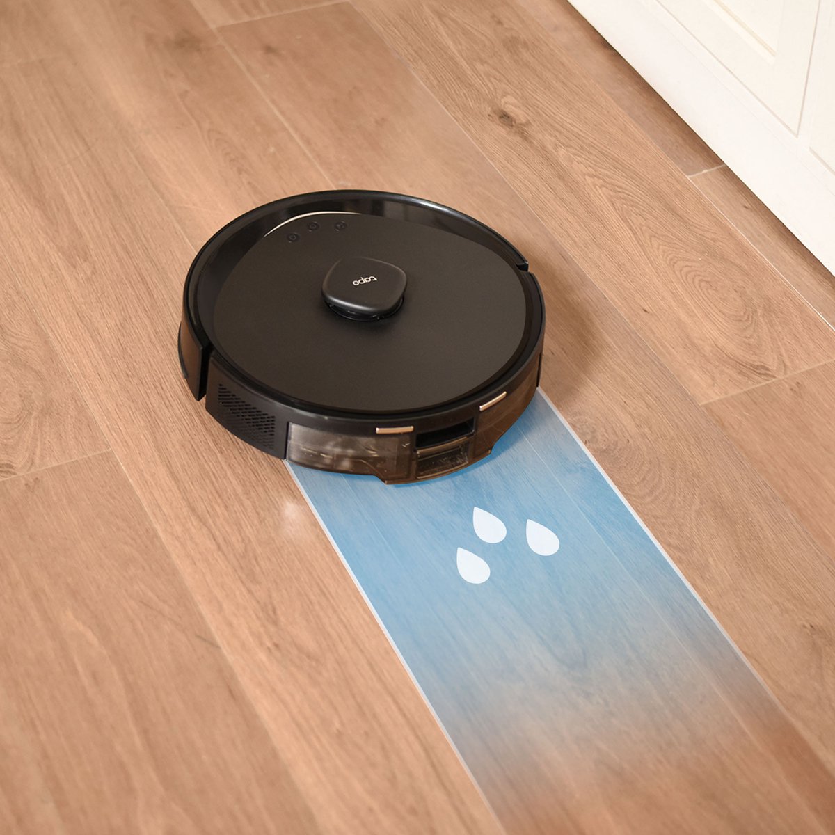 TP-Link Tapo RV30 Max Robotstofzuiger met dweilfunctie - 5300 Pa Hyperzuigkracht - LiDAR+IMU Dual-navigatie - Vacuüm & Dweil met Tapo IQ+ Smart Cleaning- Zwart — afbeelding 3