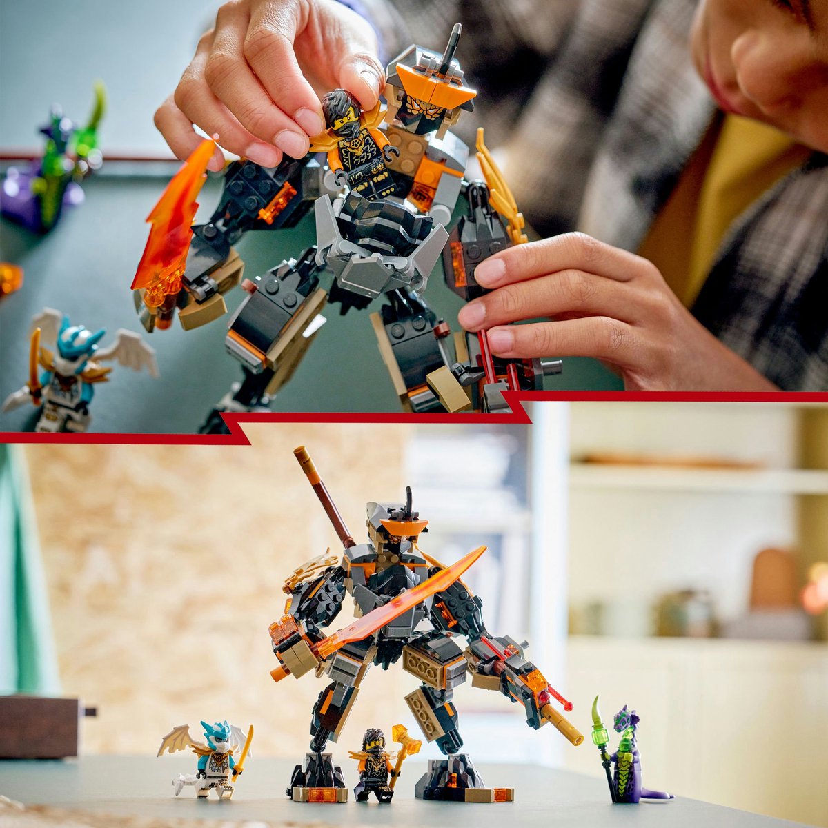 LEGO - Ninjago 71854 - Cole Missiemecha en Draak Zane — cadeau in Spellen & Speelgoed - foto 5