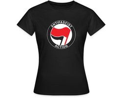Antifascist Action | Antifa Vlag | Antifascistische T-Shirt Dames