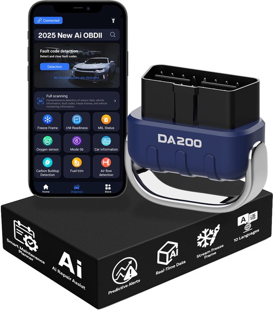 MMOBIEL AI OBD2 Scanner Bluetooth 5.4 - diagnostische tool voor alle auto's