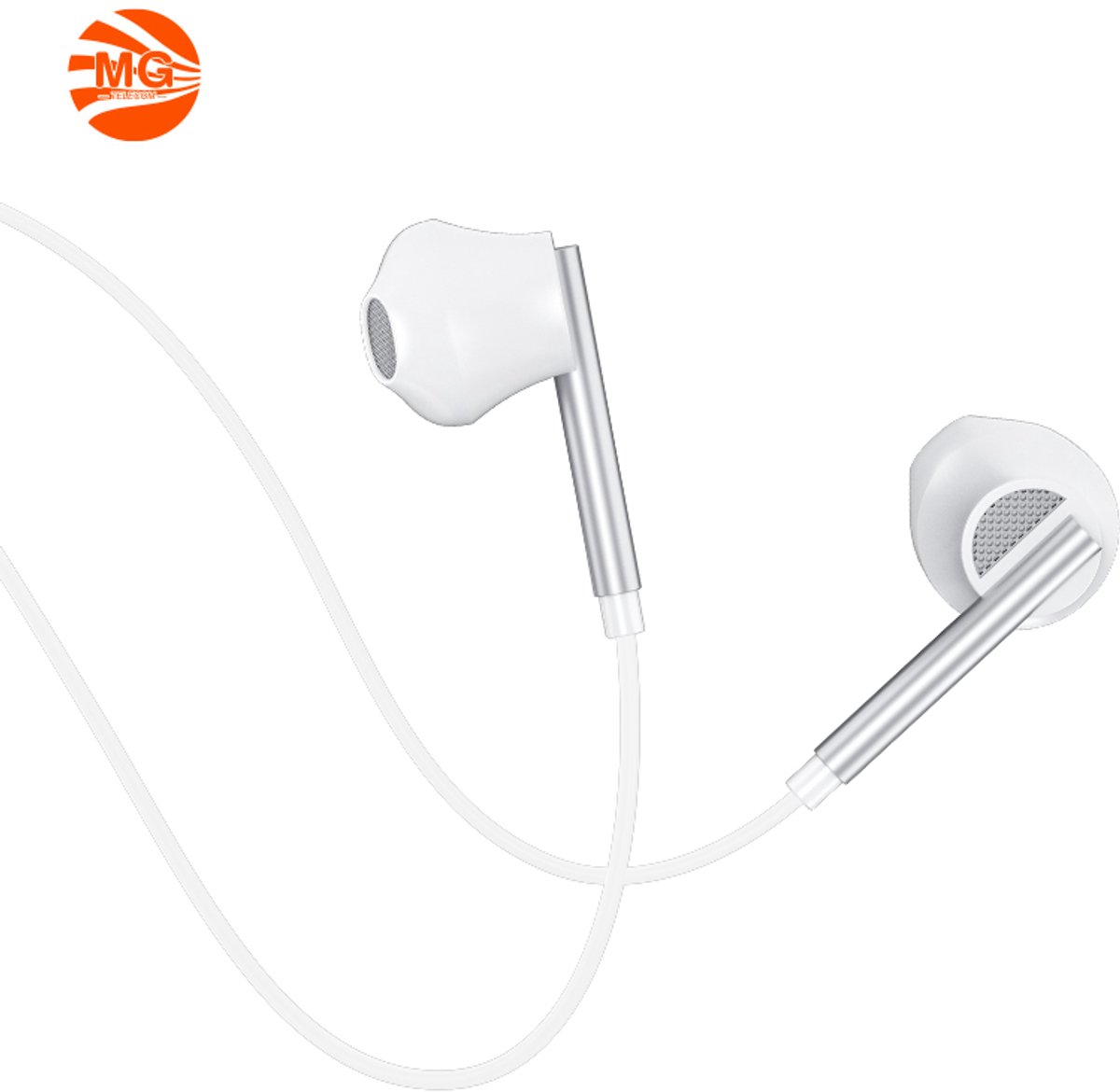 MG - Oortjes - Earphones - lightning aansluiting - Hoge Geluid Kwaliteit - Wit HF167