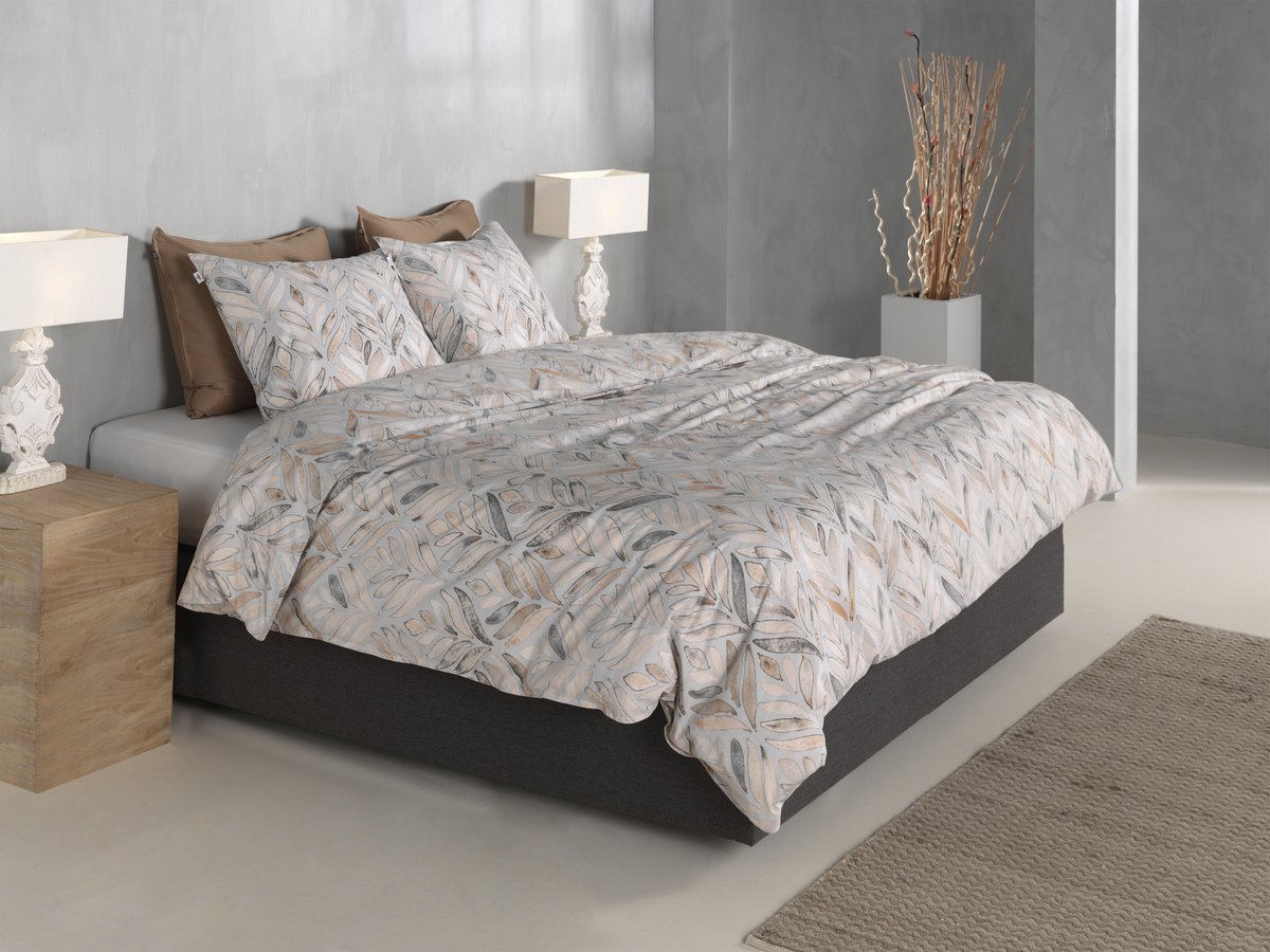 Zohome Dekbedovertrek Lupe - Deken - Dekbed - Naturel - 100% Katoen - Abstract - 140x220 + 1 sloop 60/70 cm
