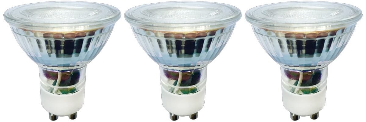 LED line LED Spot GU10 - 5W (vervangt 30W) - 410lm - Ø50mm - 230V - Energiezuinig - 3 stuks