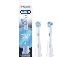 Oral-B iO Ultimate Clean – Opzetborstels – 2 stuks – Wit – Origineel – Compatibel met iO-series