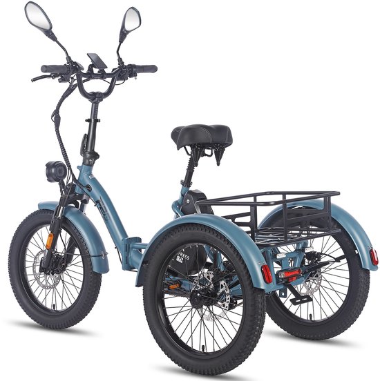 Dik Klapfiets E-Bakfiets 20 Inch 48V 21Ah Accu, Hydraulische Schijfremmen Elektrische...