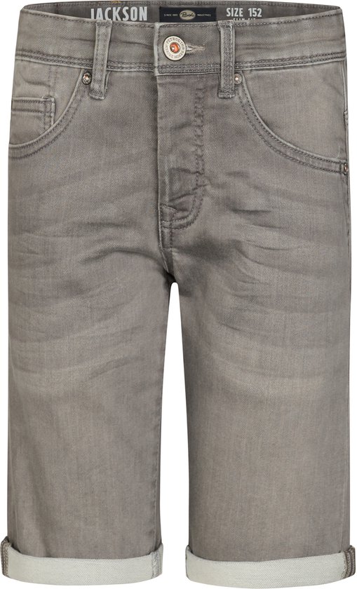 Petrol Industries - Jongens Jackson denim jogger short Gonzaga - Grijs - Maat 164