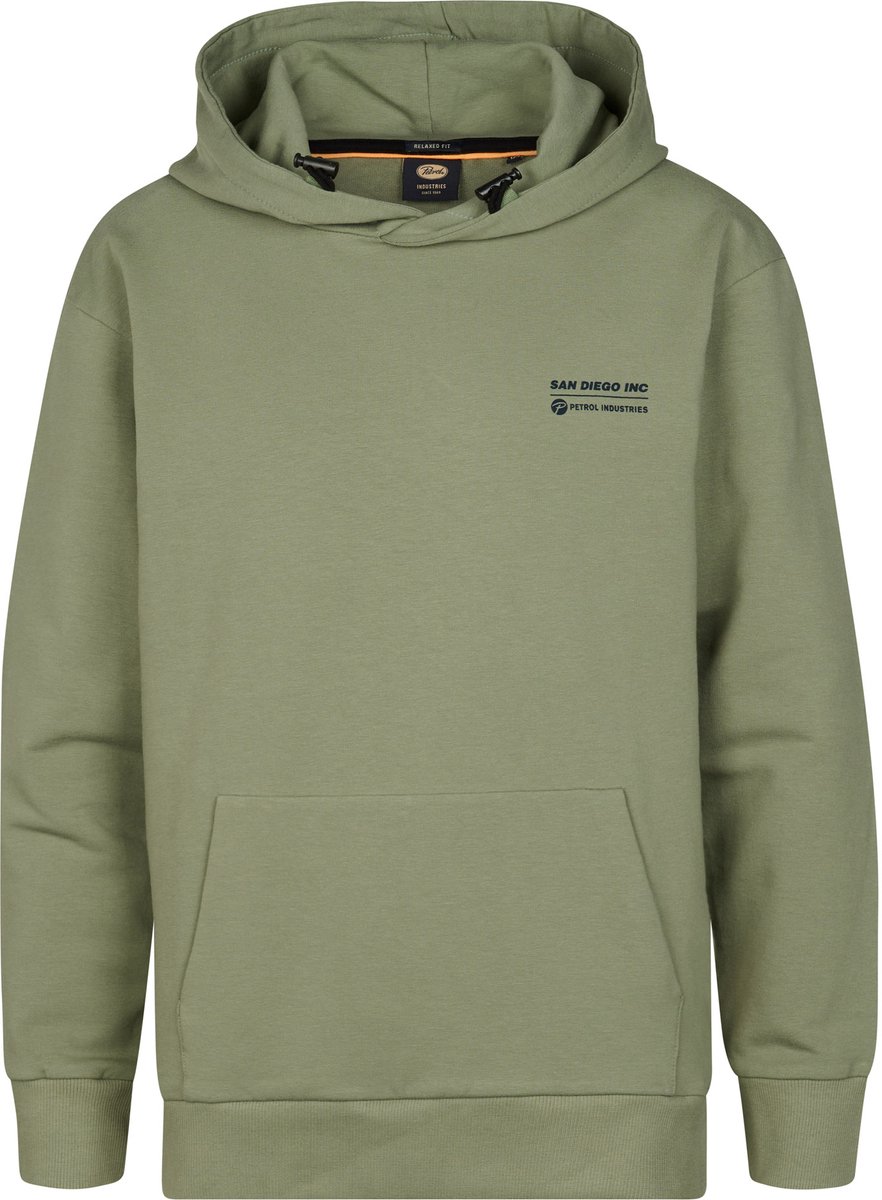 Petrol Industries - Jongens Gebreide hoodie met print Chapala - Groen - Maat 116