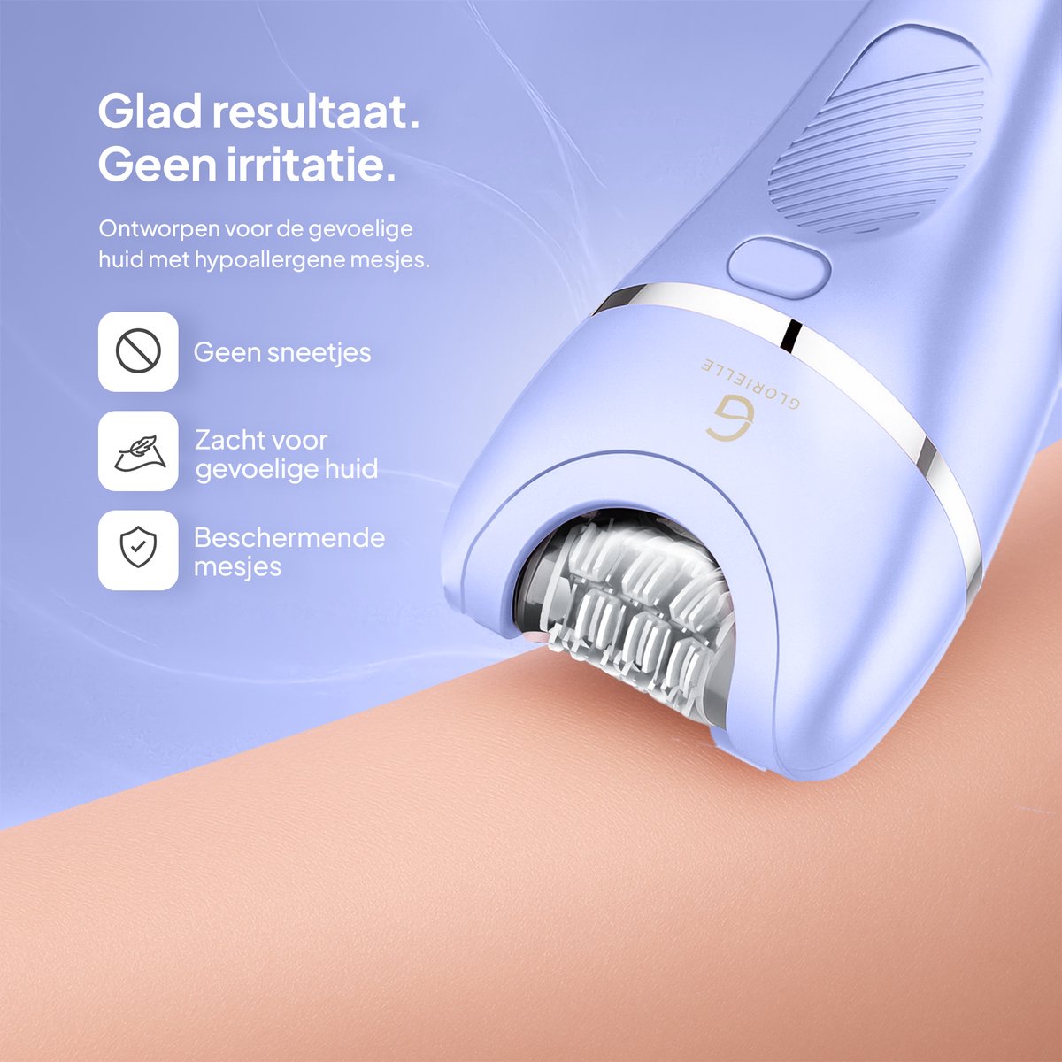 Glorielle® 7-in-1 Ladyshaves voor Vrouwen - Elektrisch Scheerapparaat - Epileerapparaat Dames - Bikini Trimmer - 7 Opzetstukken & Oplaadbaar - Schaamhaar & Gezichtsontharing - Wenkbrauw & Gezichtsepilator Vrouw - Bikinilijn & Intieme zone Scheren — afbeelding 3