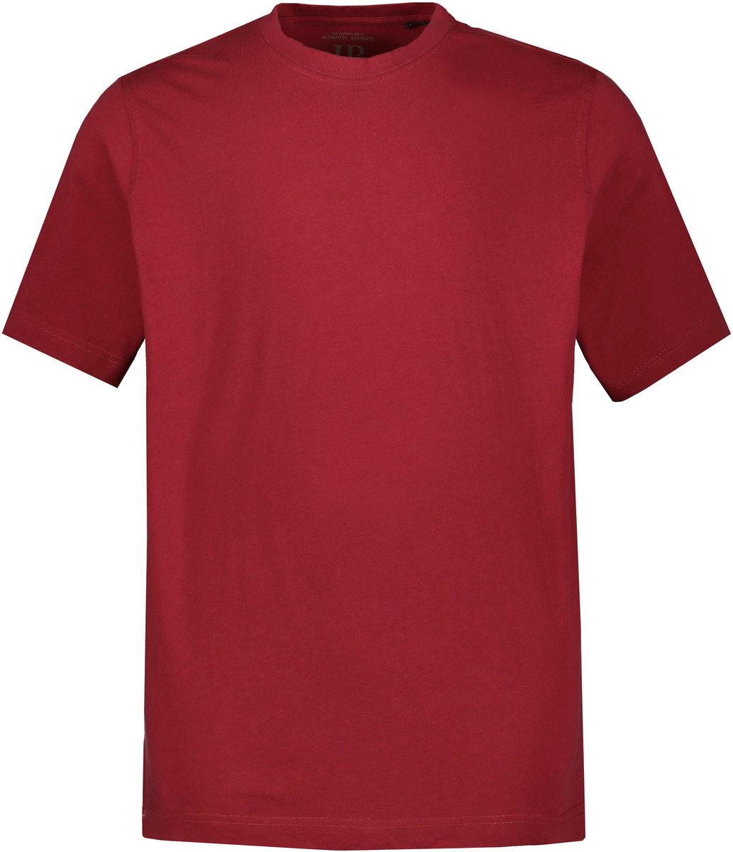 JP 1880 - Heren - T-shirt basic ronde hals gekamd katoen - Donkerrood - Maat 8XL