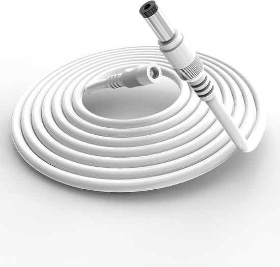Top Chargeur Verlengkabel - DC 5.5x2.1 Mm Stroomkabel, 10 Meter, Mano/Vrouw
