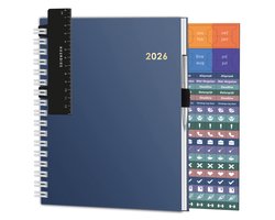Agenda 2026 – A5 – Weekagenda – Hardcover – Blauw