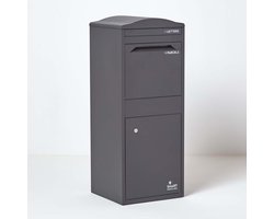 Smart Parcel Box™ Pakketbrievenbus – Pakketbox / Pakketkluis – Gegalvaniseerd Staal – Gebogen Dak – Grijs