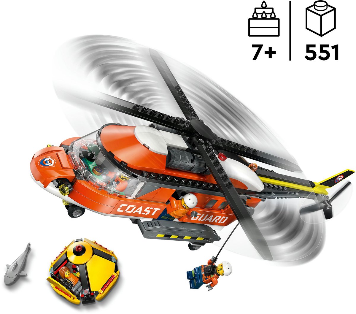 LEGO City Exploration - Kustwacht Helikopter - 60503 — afbeelding 5