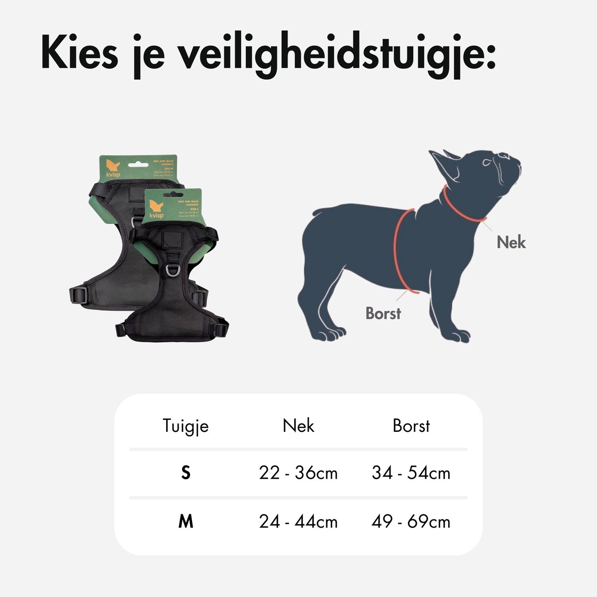 Kvisp® - Fietsmand voor Honden Voorop - Midnight Gray - S Harnas - Voor honden tot 12kg - Ook geschikt voor Elektrische Fietsen - Hondenmand Fiets - Veiligheid Voorop - Bekroond ontwerp – foto 5