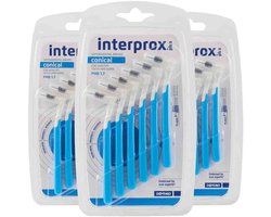 Interprox Plus Conical - 3 tot 5 mm - Blauw - 3 x 6 stuks - Voordeelpakket