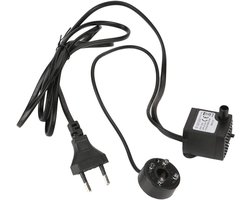 Aquarium Dompelpomp 2W Ultrastil met LED-licht en Verstelbare Aquariumpomp voor Visvijver en Aquarium - Mini Tankfontein Pomp met Europese norm (220V-240V)