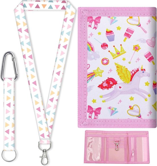 minimutz Kinderportemonnee voor jongens en meisjes, portemonnee om om te hangen, portemonnee met kijkvenster voor buskaart, borsttas voor de eerste schooldag, Donkerblauw, Klassiek