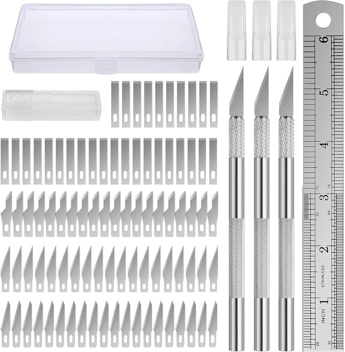 IMPERATORIS® Penmes - Hobbymes - Scalpelmes - Hobby Mesjes voor Boetseren - Ergonomisch Handvat - 3 Stuk