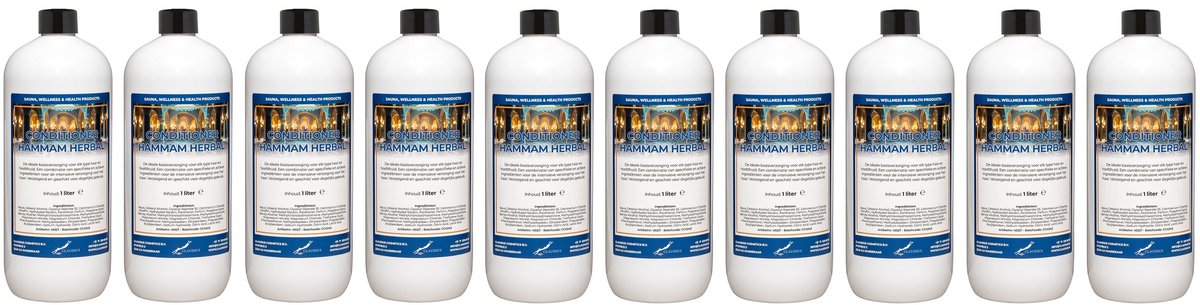 Hairconditioner Hammam Herbal 1 liter met dop - set van 5 stuks