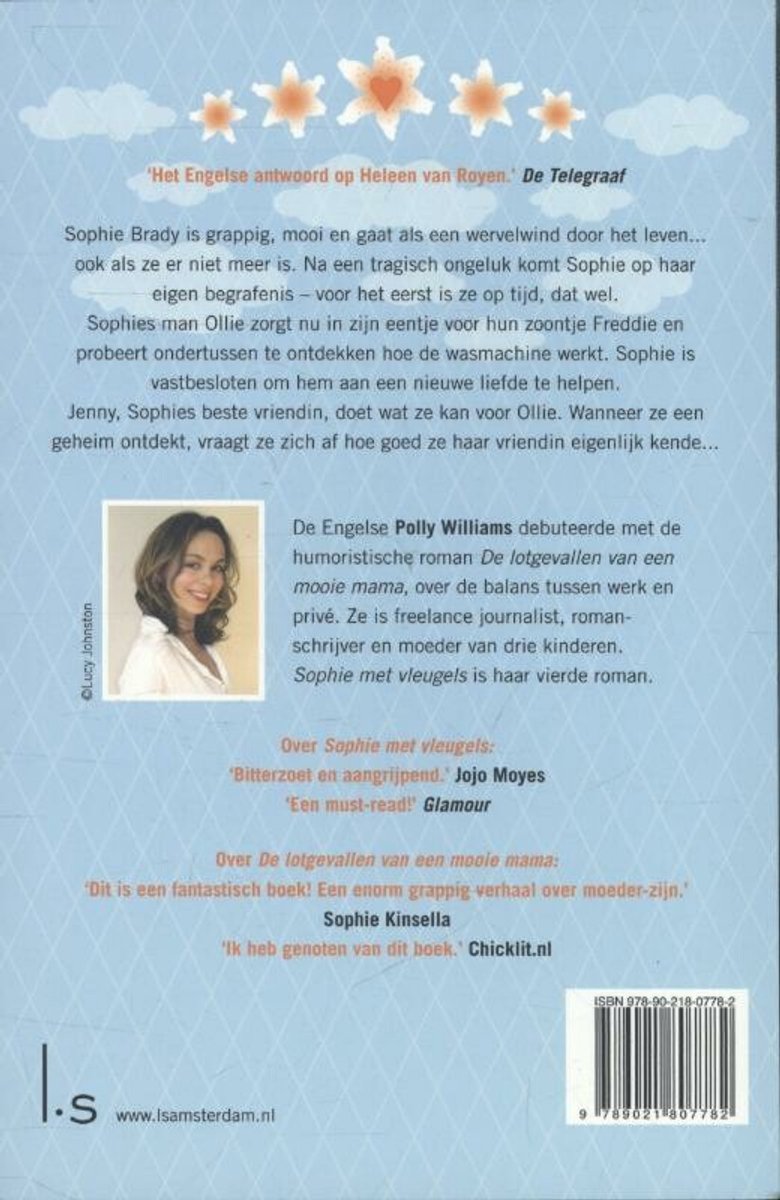 Sophie met vleugels - back cover