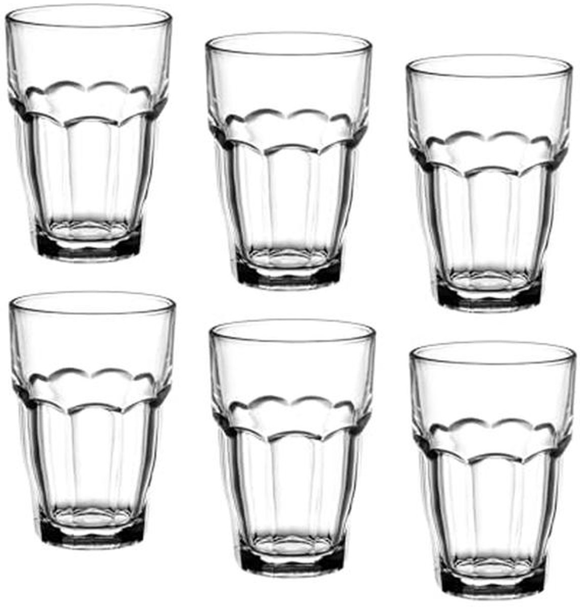 Stapelbare drinkglazen 40 ml - 6 stuks, perfect voor keuken en bar