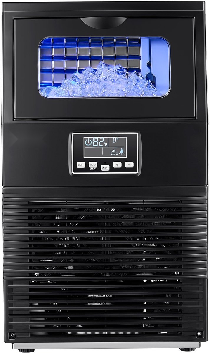 IJsblokjesmachine - Commerciële ijsmachine - Capaciteit 36 kg per dag - Opslag 5 kg - RVS-behuizing - LED-display - Zelfreinigend - Vrijstaand of tafelmodel — afbeelding 4