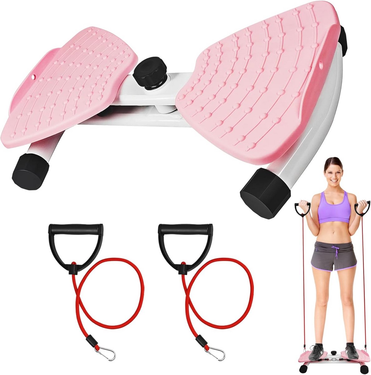 Taille Twister met Weerstandsbanden - Fitness Apparaat voor Thuis Oefeningen
