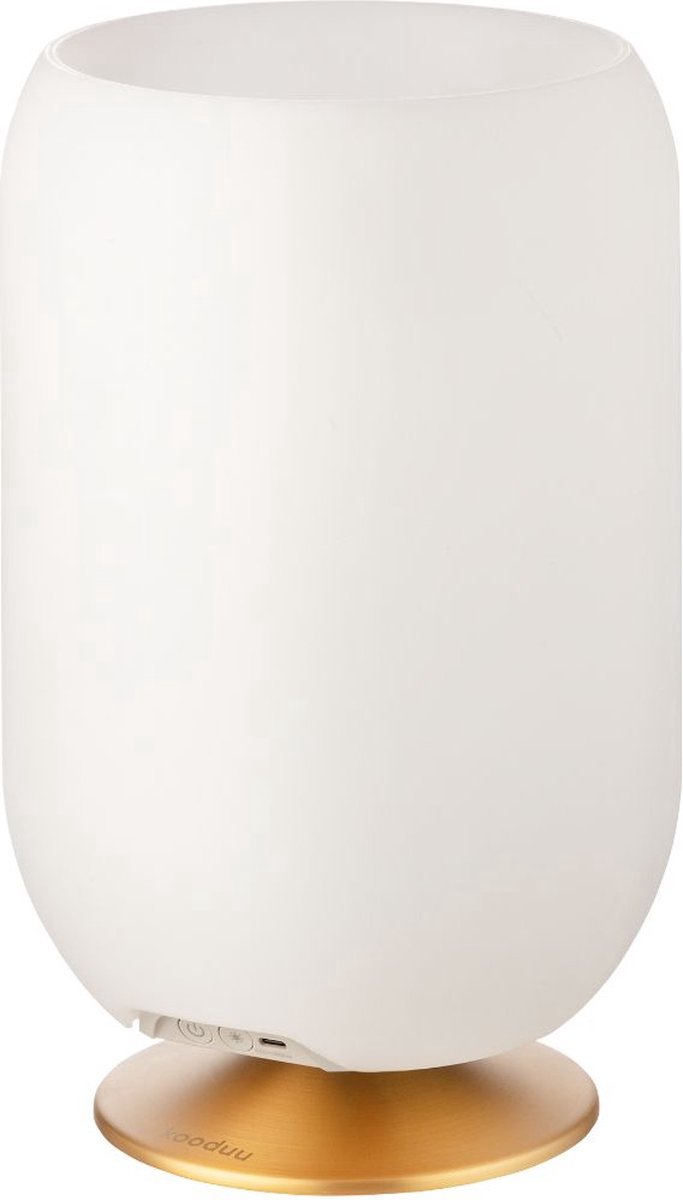 Kooduu Atmos 35 Bluetooth Speaker met LED Lamp Dimbaar en Wijnkoeler - Brons