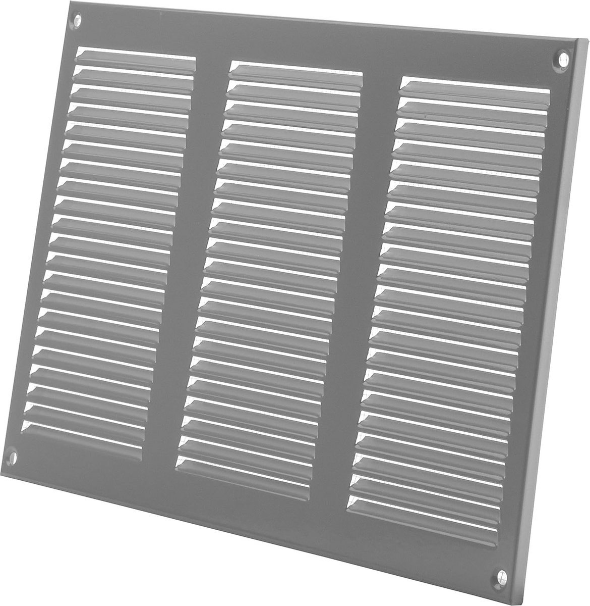 Ventilatierooster Grijs 30x20 cm met Insectenhor voor Binnen en Buiten | Ontluchting Verwarming & Koeling