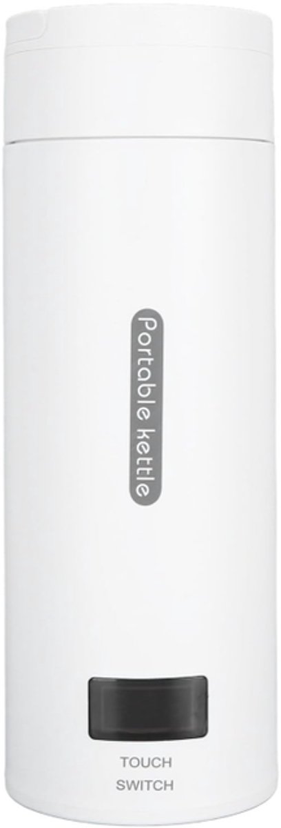 Elektrische waterkoker - mini waterkoker - Waterfles - drinkfles - Draagbare waterkoker - Roestvrij staal - Wit