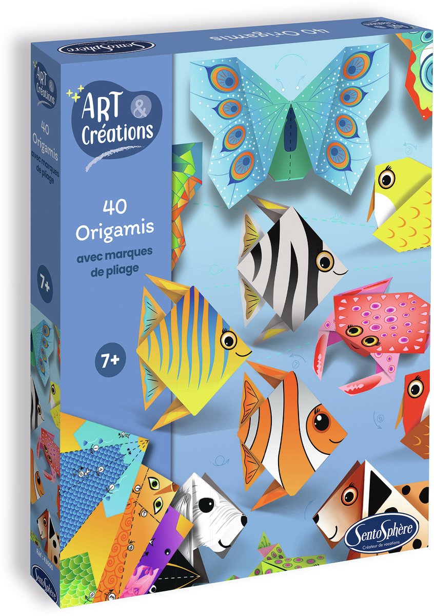 Sentosphère origami knutselset dieren - creatief vouwen voor kinderen.