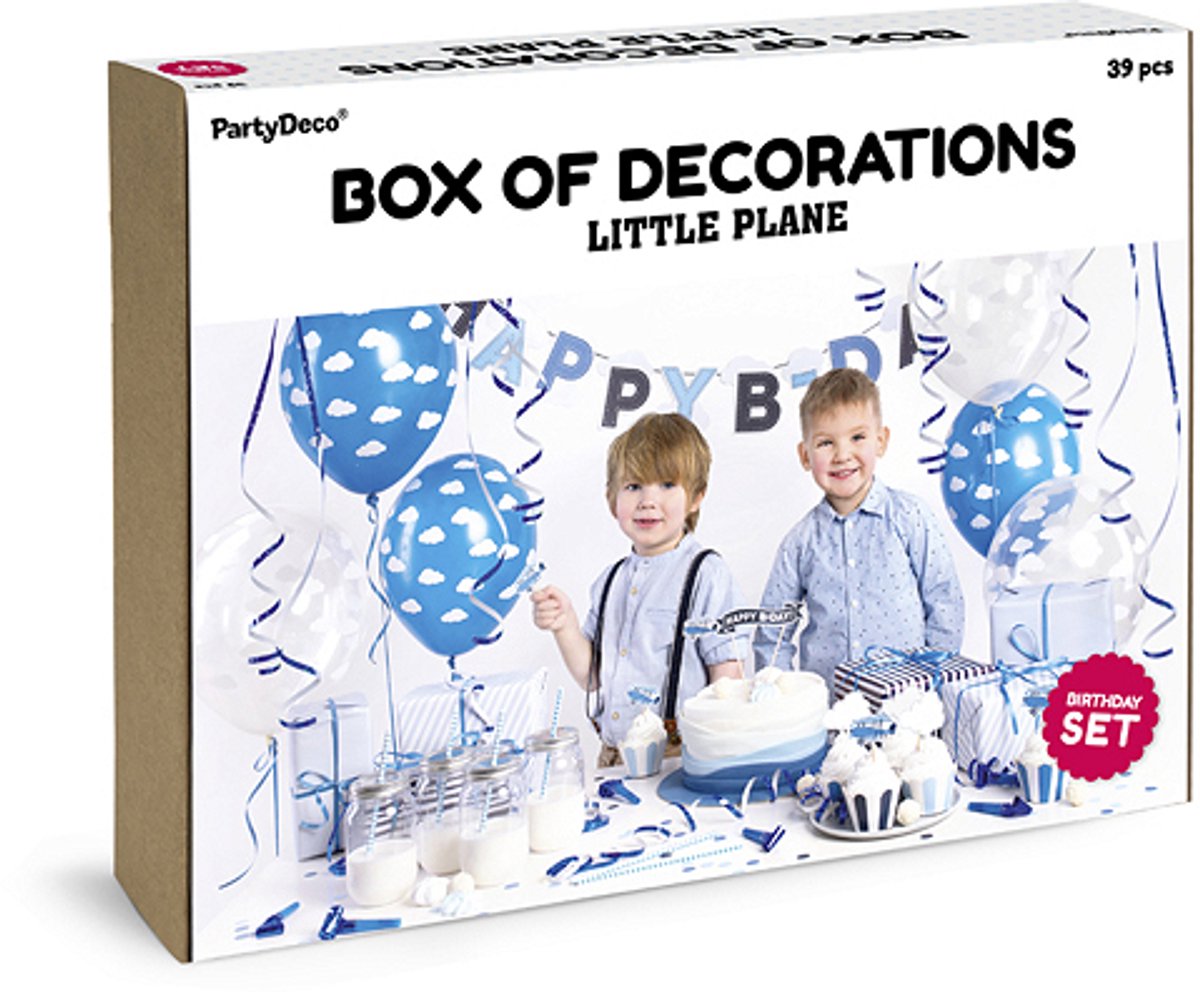 PARTY DECORATIONS SET - LITTLE PLANE