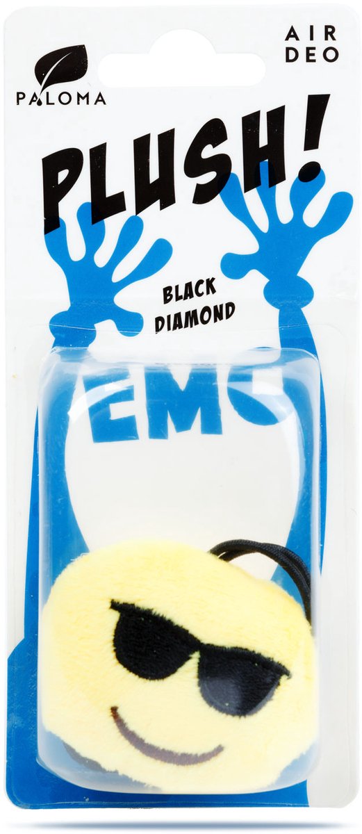 Auto Luchtverfrisser Paloma EMO Plush BLACK DIAMOND 1 Stuks [P50276]