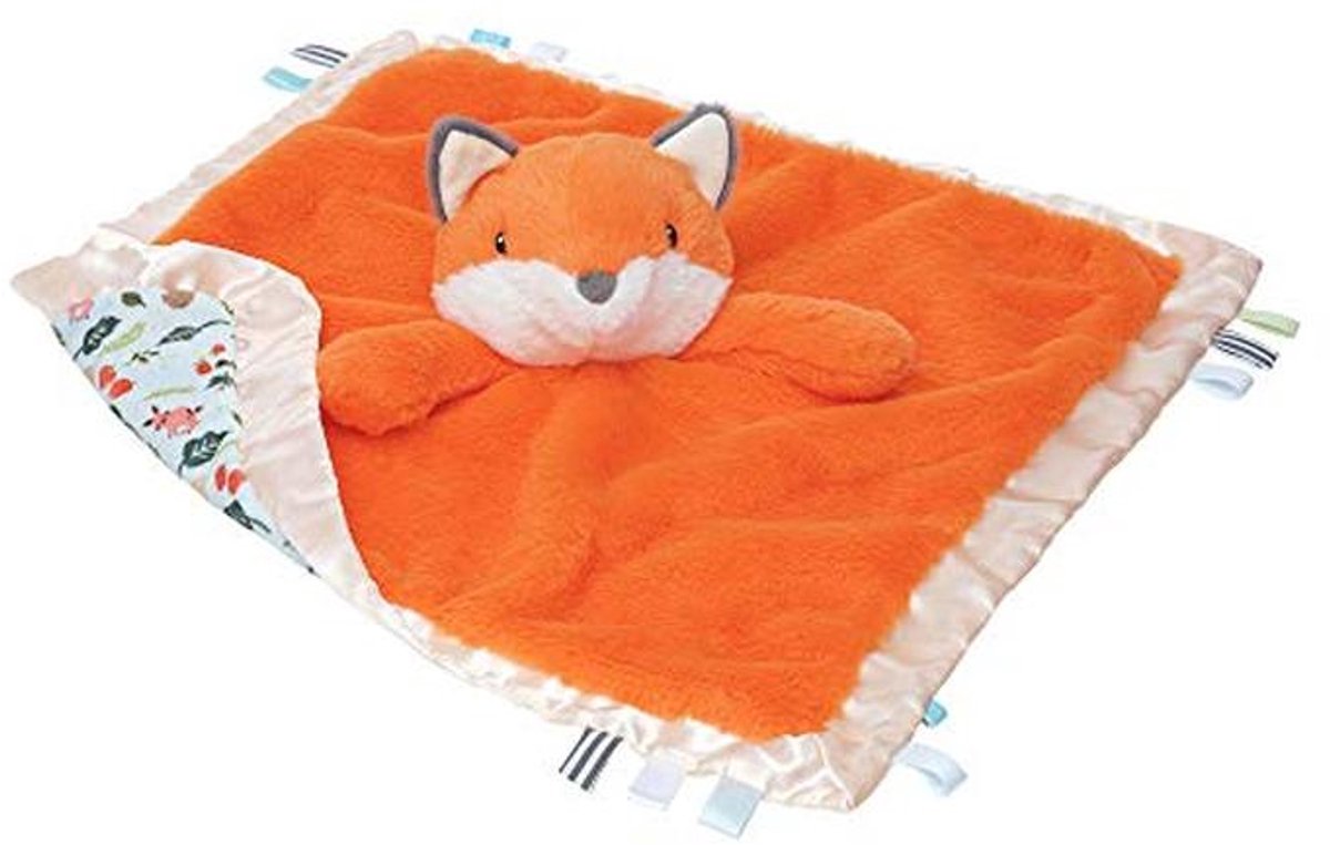 Zachte Snuggle Fox Baby Lovey Deken - Kalmerend en Kleurrijk