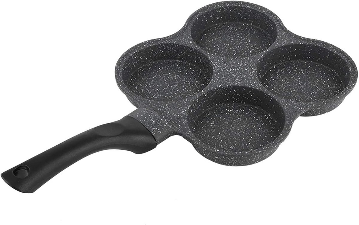 Pannen voor Pannenkoeken met 4 Gaten - Anti-aanbak Omelet Pan voor Gebakken Eieren en Burgers
